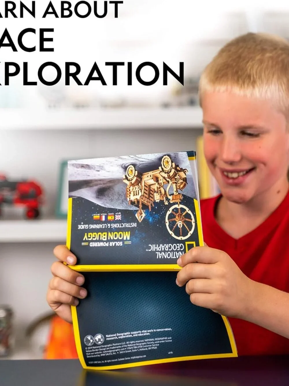 NEW NATIONAL GEOGRAPHIC Solar Model Kit Wooden 3D Puzzle Models NASA Space Explo